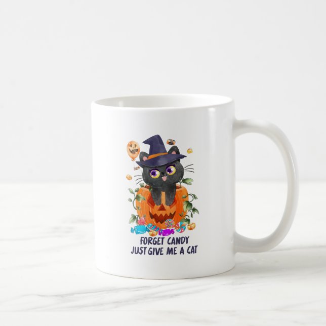 Taza De Café Olvídate De Candy, Dame Un Gato (Derecha)