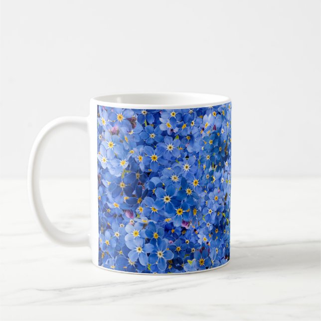 Taza De Café Olvídenme del patrón de flores (Izquierda)