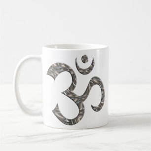 TAZA DE CAFÉ OM / AUM - PLATA, OM / AUM - ORO