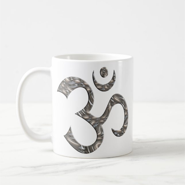 TAZA DE CAFÉ OM / AUM - PLATA, OM / AUM - ORO (Izquierda)