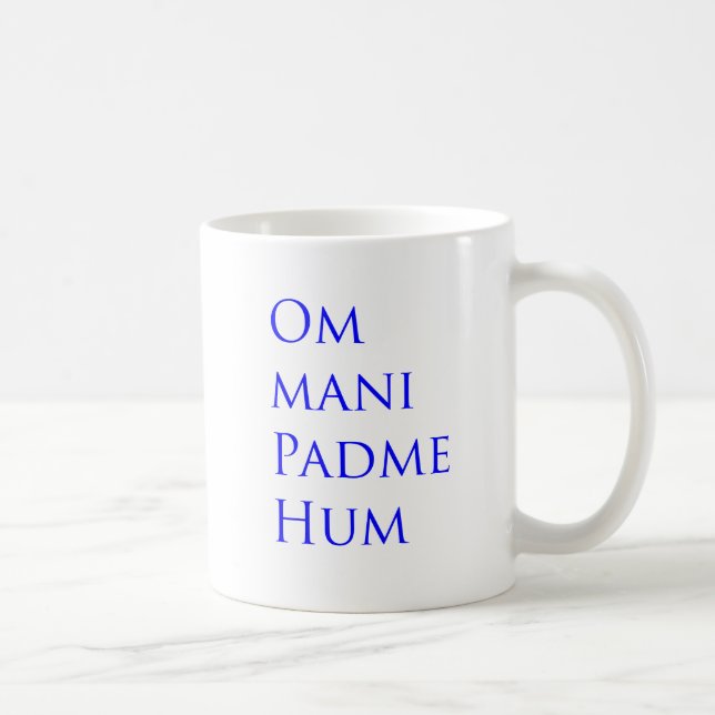 Taza De Café Om Mani Padme Hum (Derecha)