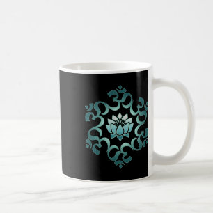 Taza De Café Om, Mantra, Símbolo, Mandala, Flor de Loto, Budism
