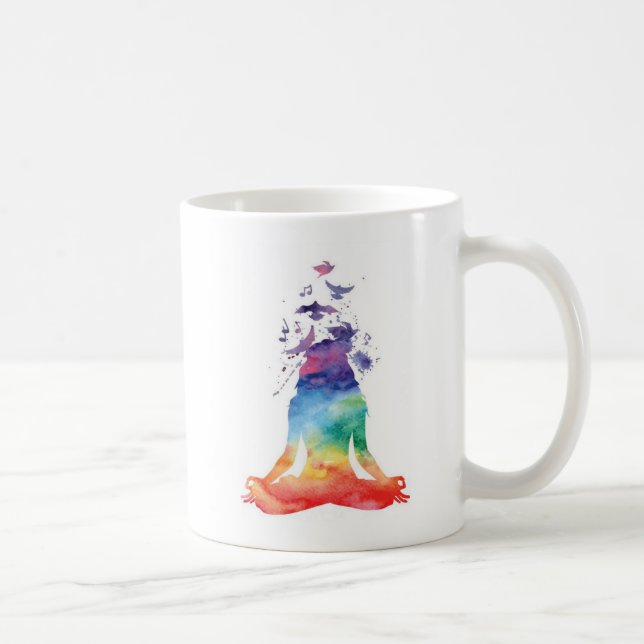 Taza De Café OM Meditation Yoga Mug (Derecha)