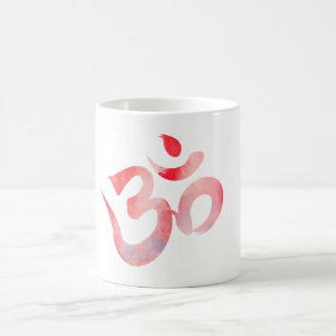 Taza De Café Om, Waterololor Om Mug