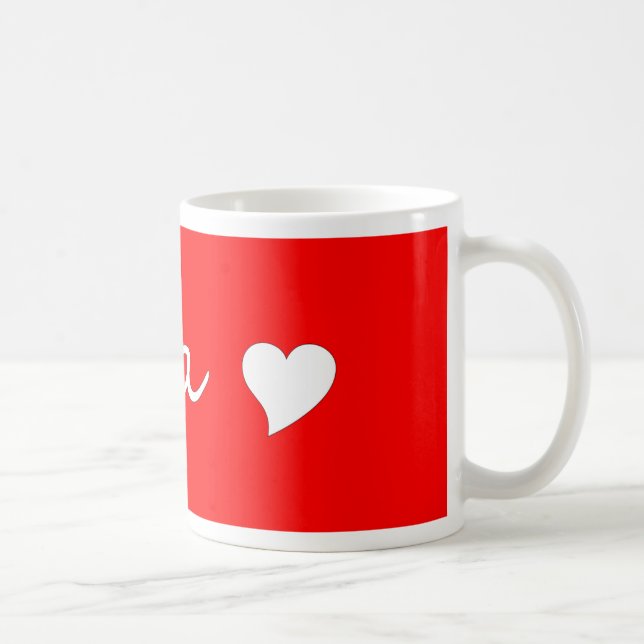 Taza De Café Oma con corazón (Derecha)