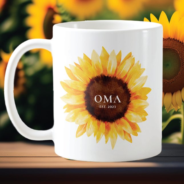 Taza De Café Oma de girasol (Subido por el creador)
