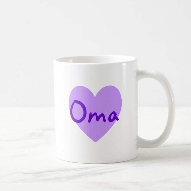 Taza De Café Oma en morado (Derecha)