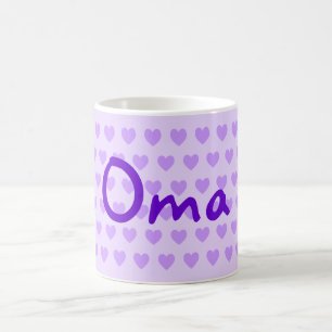 Taza De Café Oma en morado