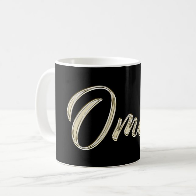 Taza De Café Omar Name whitegold Tasse Teetasse Kaffeetasse (Anverso izquierdo)