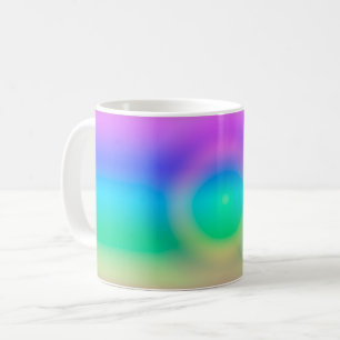 Taza De Café Ombre de ojos de arcoiris místico