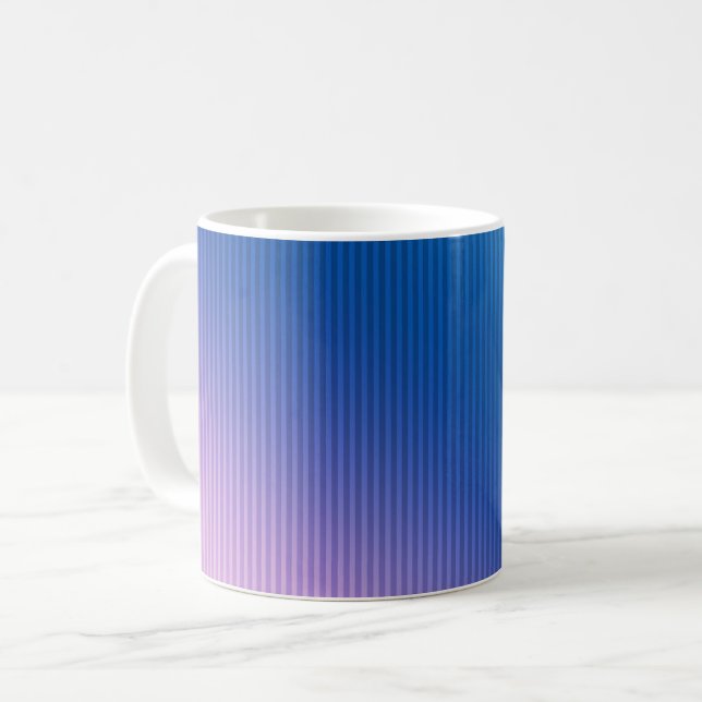 Taza De Café ombre, gradiente rosa (Anverso izquierdo)