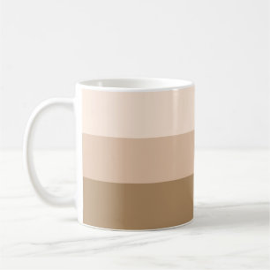 Taza De Café Ombre marrón a rayas