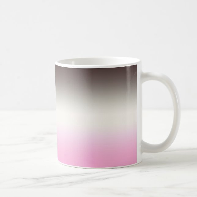 Taza De Café Ombre rosa gris (Derecha)