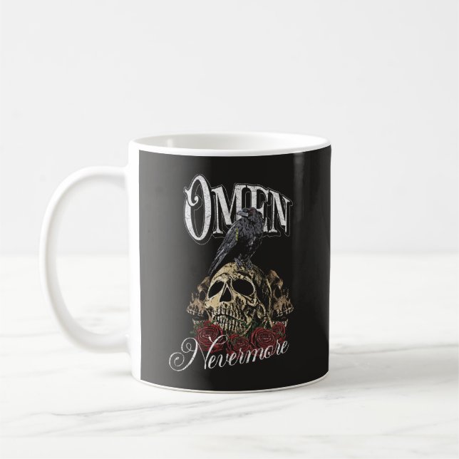 Taza De Café Omen - Diseño de Calzado Gótico (Izquierda)