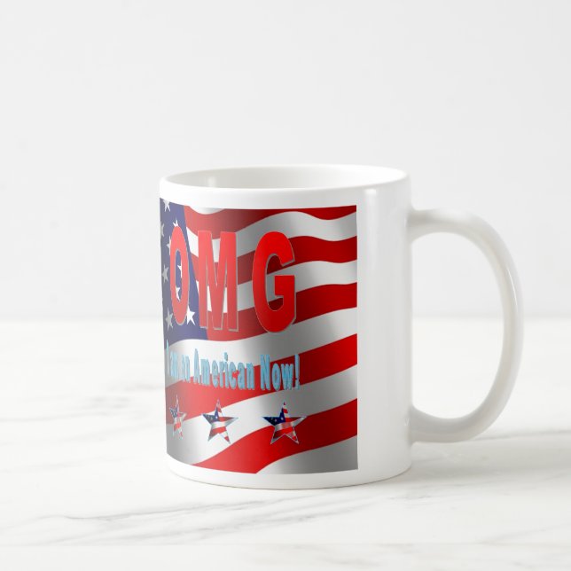 Taza De Café ¡OMG ahora soy un americano! (Derecha)