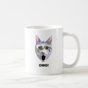 Taza De Café ¡OMG! ¿CAT 'qué él ha visto? '