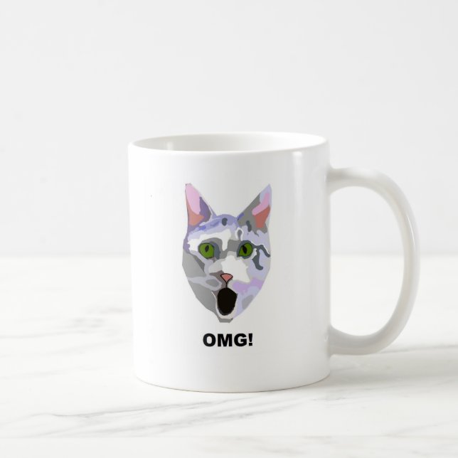 Taza De Café ¡OMG! ¿CAT 'qué él ha visto? ' (Derecha)