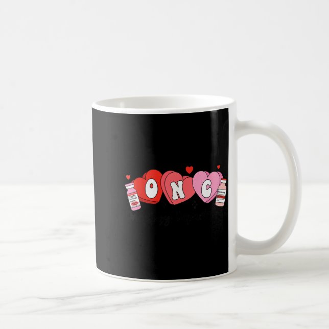 Taza De Café Oncology Nurse Fight Cancer Nurse Valentine Onc De (Derecha)