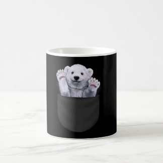 Taza De Café Onda De Oso Polar Cubierto Del Lover Del Oso De Bo