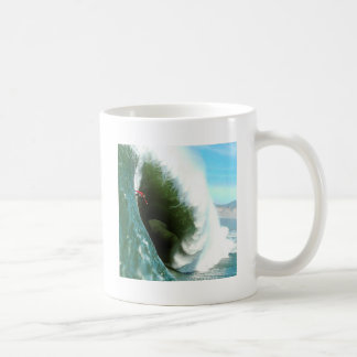 Taza De Café Onda que practica surf escarpada grande