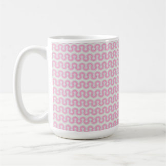 Taza De Café Onda Retro Rosa