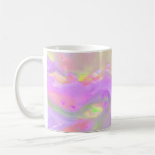 Taza De Café Ondas abstractas coloridas de moda