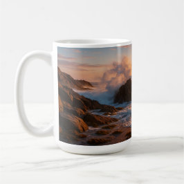 Taza De Café Ondas caídas al atardecer