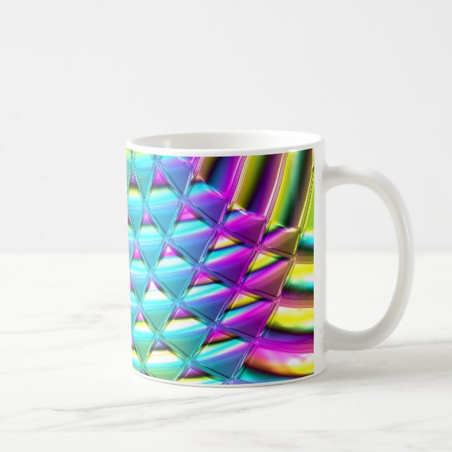 Taza De Café Ondas cromáticas Art 1A Mug (Derecha)