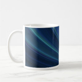 Taza De Café Ondas de arena suaves azules y verdes