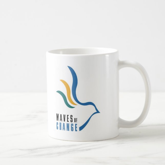 Taza De Café Ondas del café del cambio para arriba - modificado (Derecha)