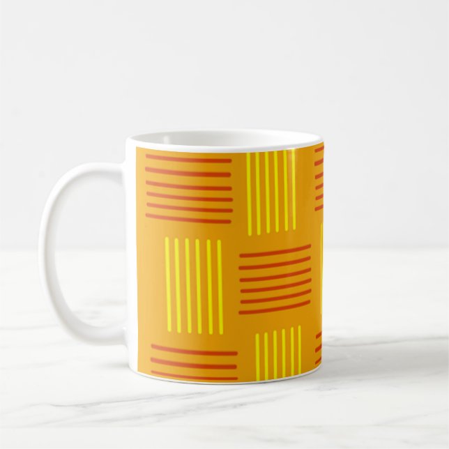 Taza De Café Ondas Modernas de Mediano Siglo (Izquierda)