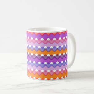 Taza De Café Ondas retro