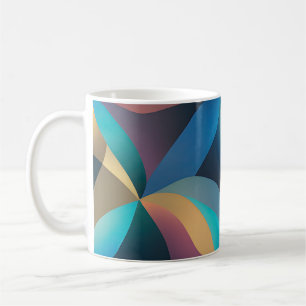 Taza De Café Ondas y remolinos abstractos 29