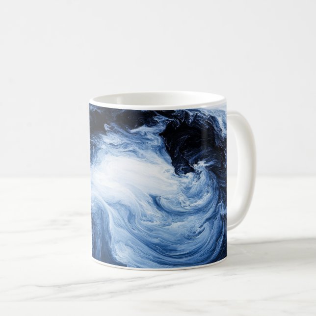 Taza De Café Ondulaciones abstractas (Anverso derecho)