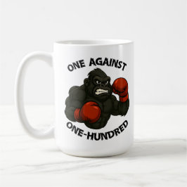 Taza De Café One Against One Hundred – Gorilla Boxing Workout