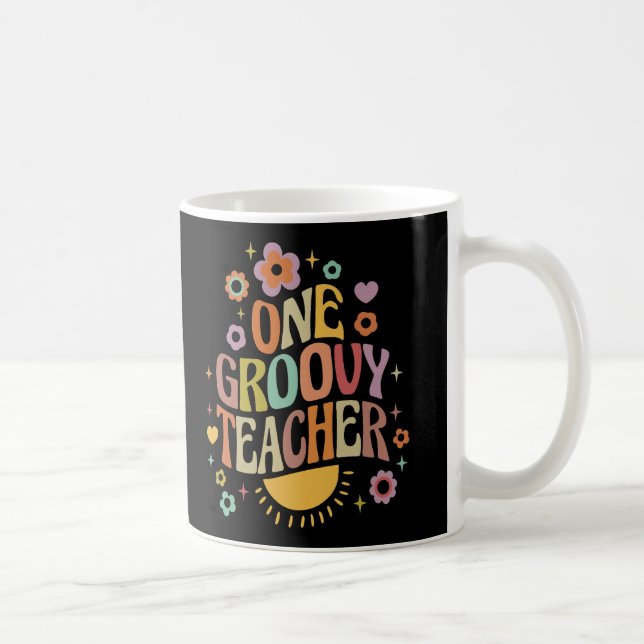 Taza De Café One groovy teacher (Derecha)