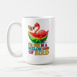 Taza De Café One in a Melon Flamingo - Funny Tropical Bird