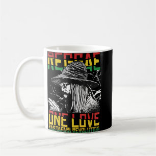 Taza De Café One Love Reggae Music Heartbeat Rastafari Rasta