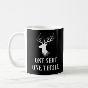 Taza De Café One Shot One Thrill Regalo de caza de venados