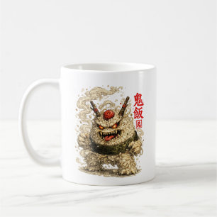 Taza De Café Oni Noodle Yokai – Arte de Monstruo de Comida Japo