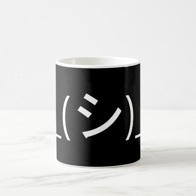 Taza De Café Oops ¯ del Emoticon del encogimiento de hombros \ (Centro)