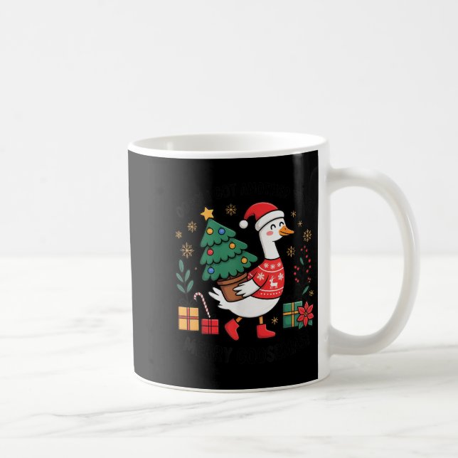 Taza De Café Oops I Got Another Tree Merry Goosemas  (Derecha)