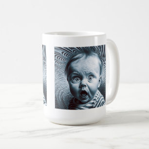Taza De Café Op Art Baby Classic Mug, 15 oz