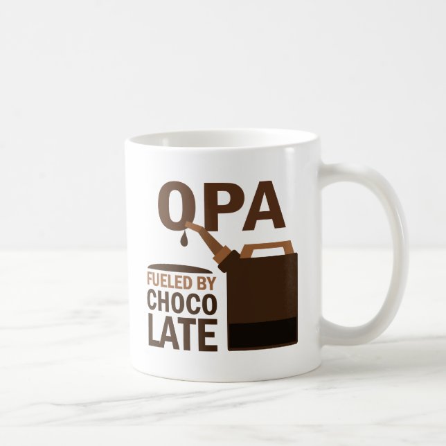 Taza De Café Opa aprovisionó de combustible por el chocolate (Derecha)