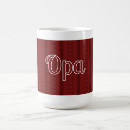 Taza De Café Opa Deep Red