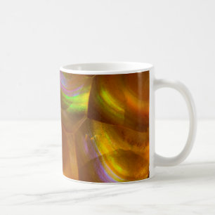 Taza De Café Opal de incendio de naranja irlandés