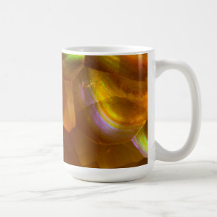 Taza De Café Opal de incendio de naranja irlandés