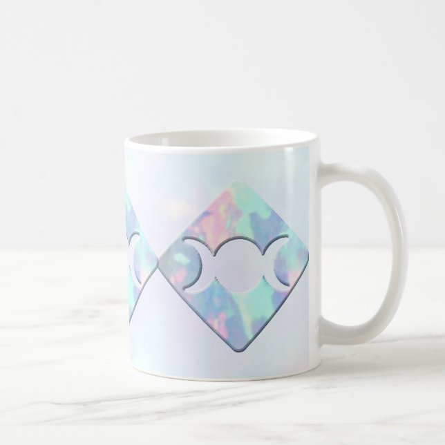 Taza De Café Ópalo triple de la luna (Derecha)