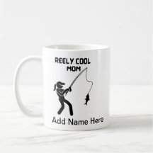 Opción de pesca de mamá con nombre personalizado