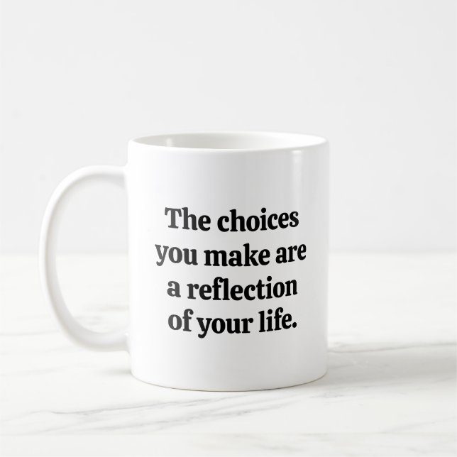 Taza De Café Opciones que haces mug (Izquierda)